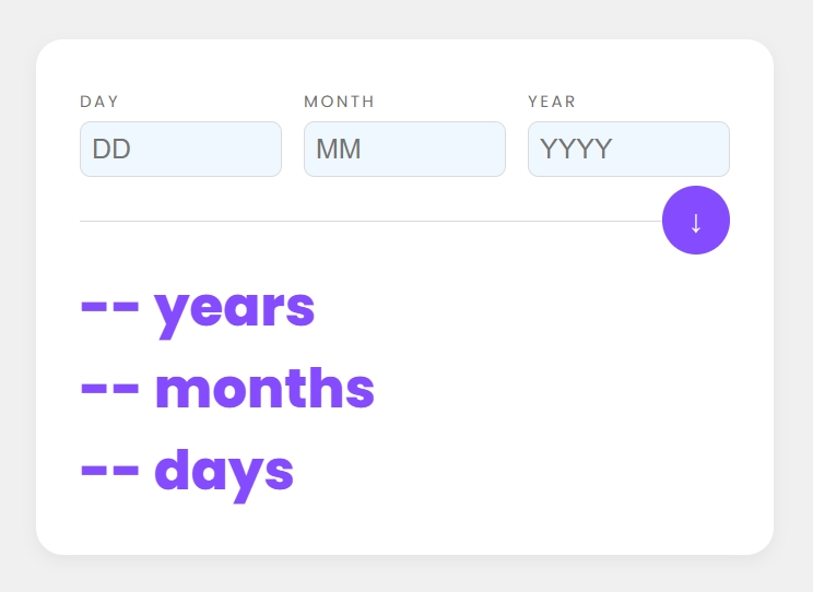 Screenshot of Calculator App