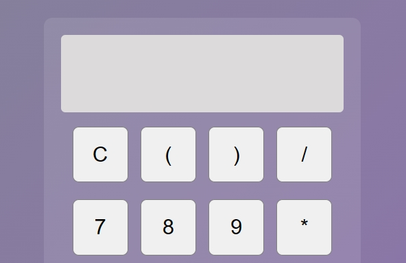 Screenshot of Calculator App